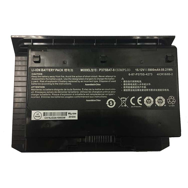 Clevo p370em notebook battery